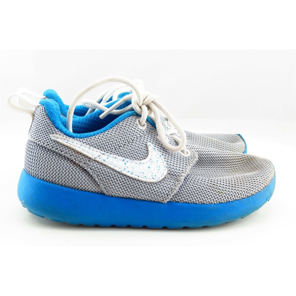 Nike Toddler Unisex Athletic Shoes Size 9 Gray Fabric Lace Up Lightweight‎ - Picture 3 of 6